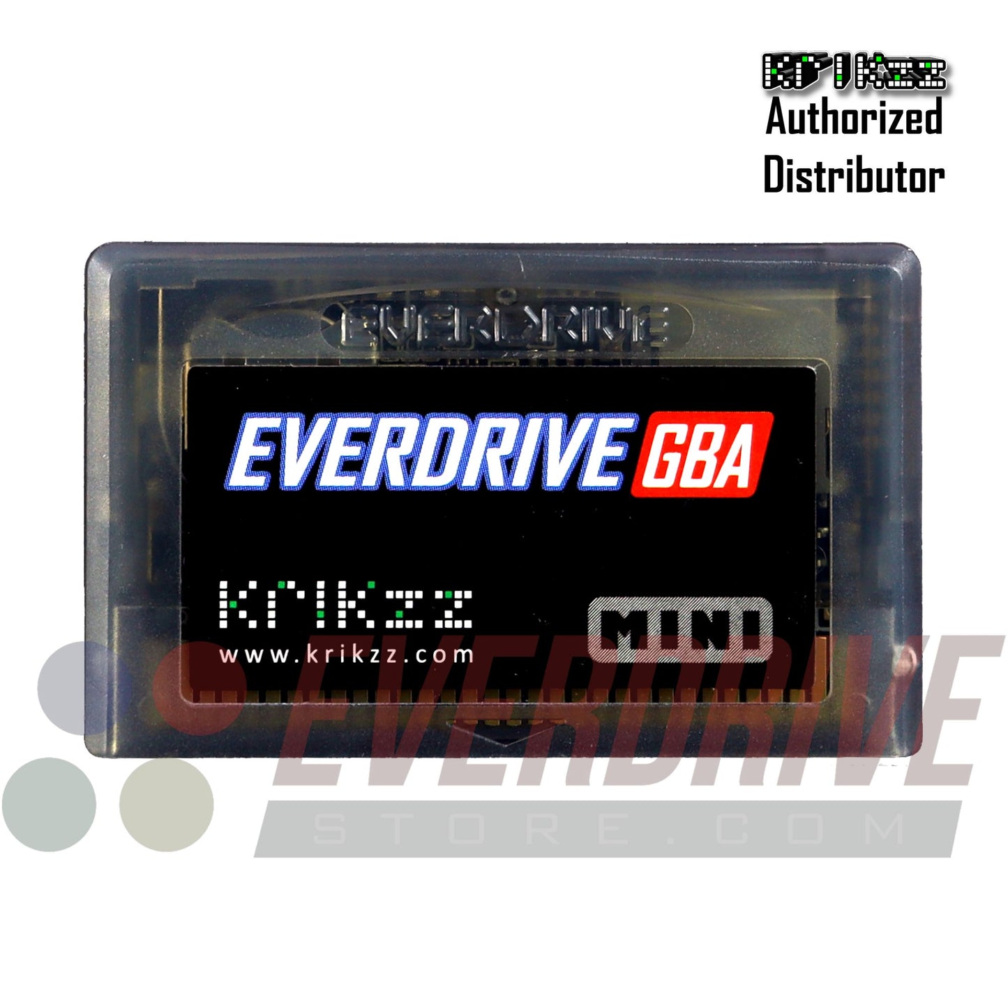 Everdrive GBA Mini - Frosted Black by Krikzz for GBA