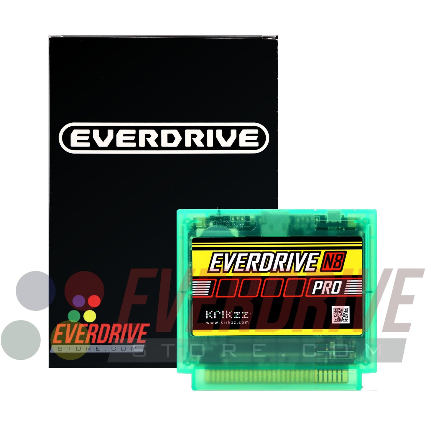 Everdrive N8 Famicom PRO - Frosted Green