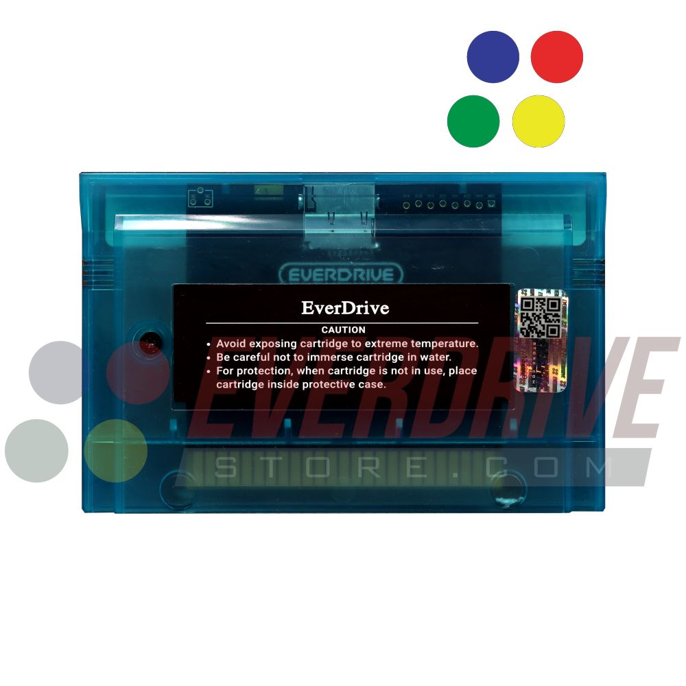 Master Everdrive X7 - Frosted Turquoise by Krikzz for Master System