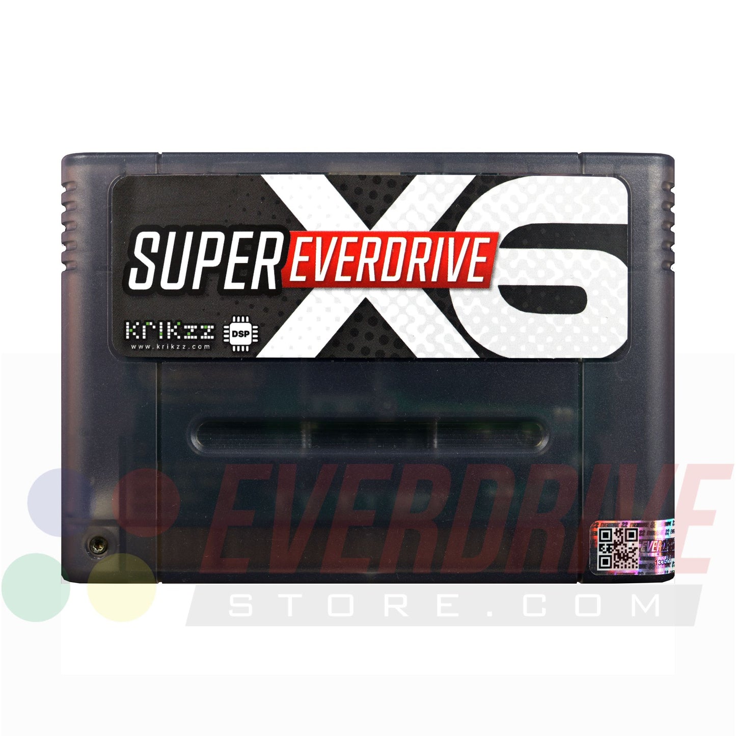 Super Everdrive X6 DSP - Frosted Black by Krikzz for SNES or Super Famicom