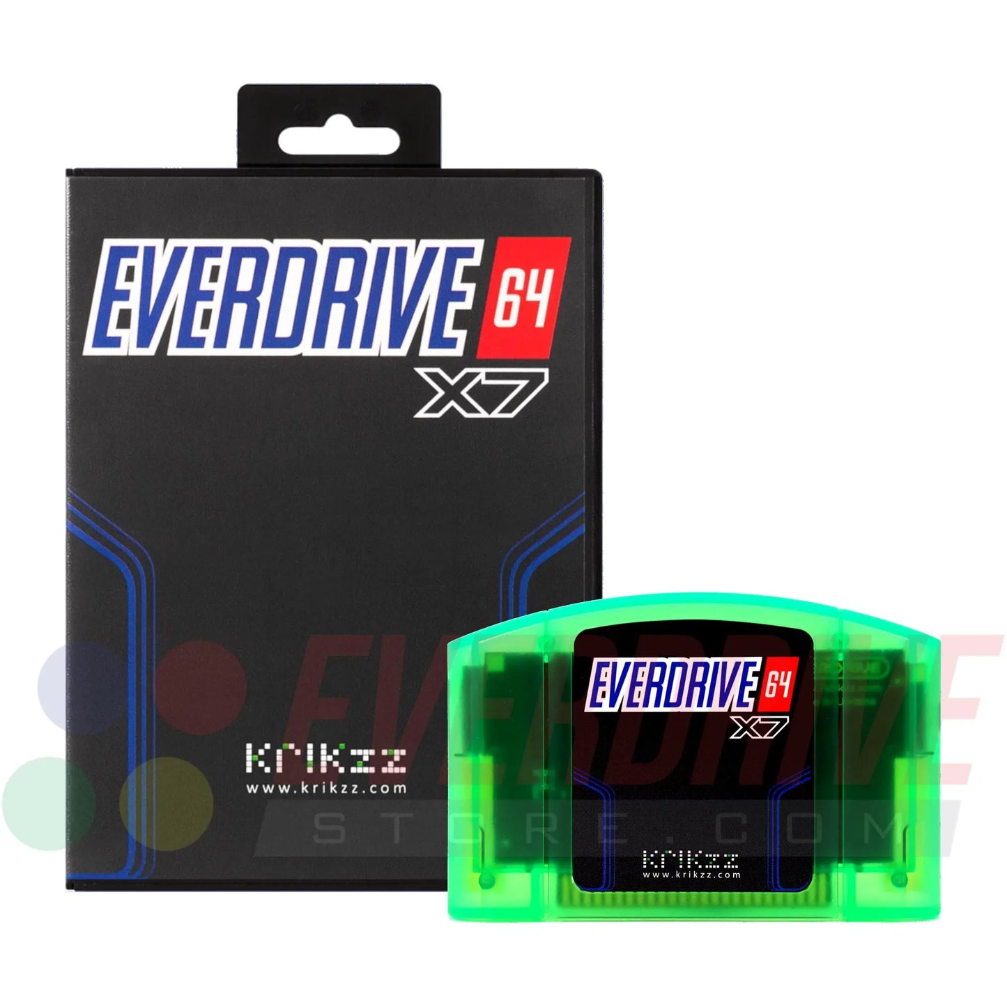 Everdrive 64 X7 - Frosted Green by Krikzz for N64 Krikzz