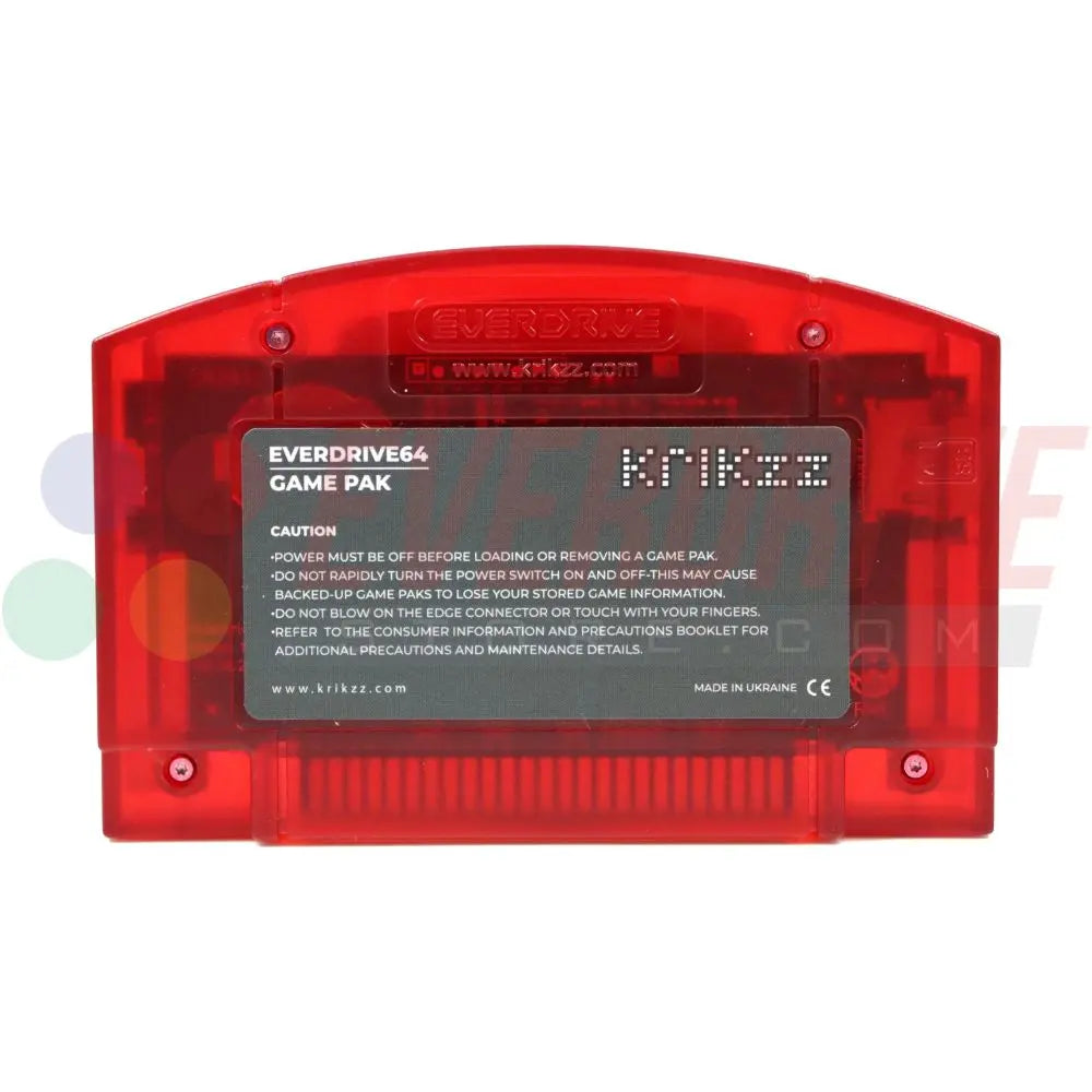 Everdrive 64 X7 - Frosted Red by Krikzz for N64 Krikzz