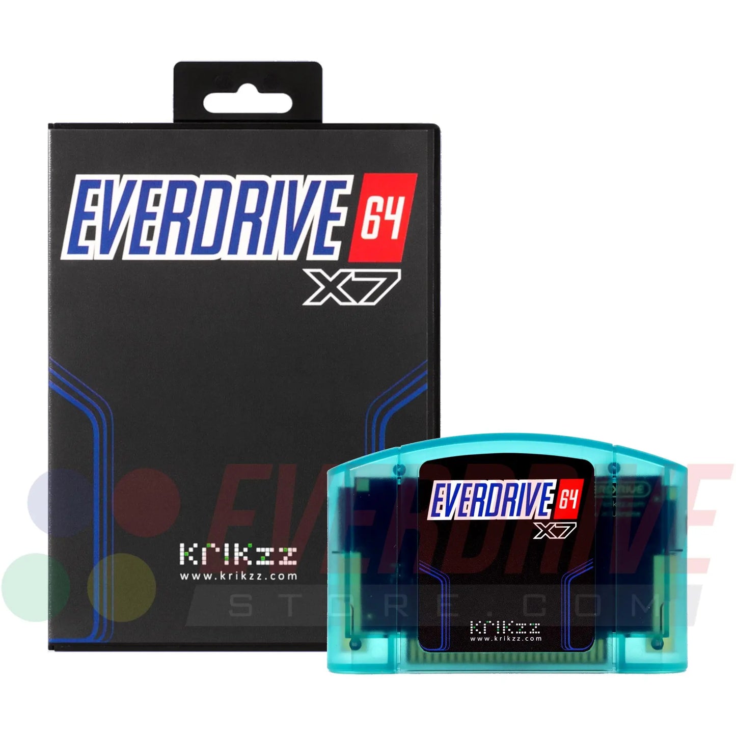 Everdrive 64 X7 - Frosted Turquoise by Krikzz for N64 Krikzz