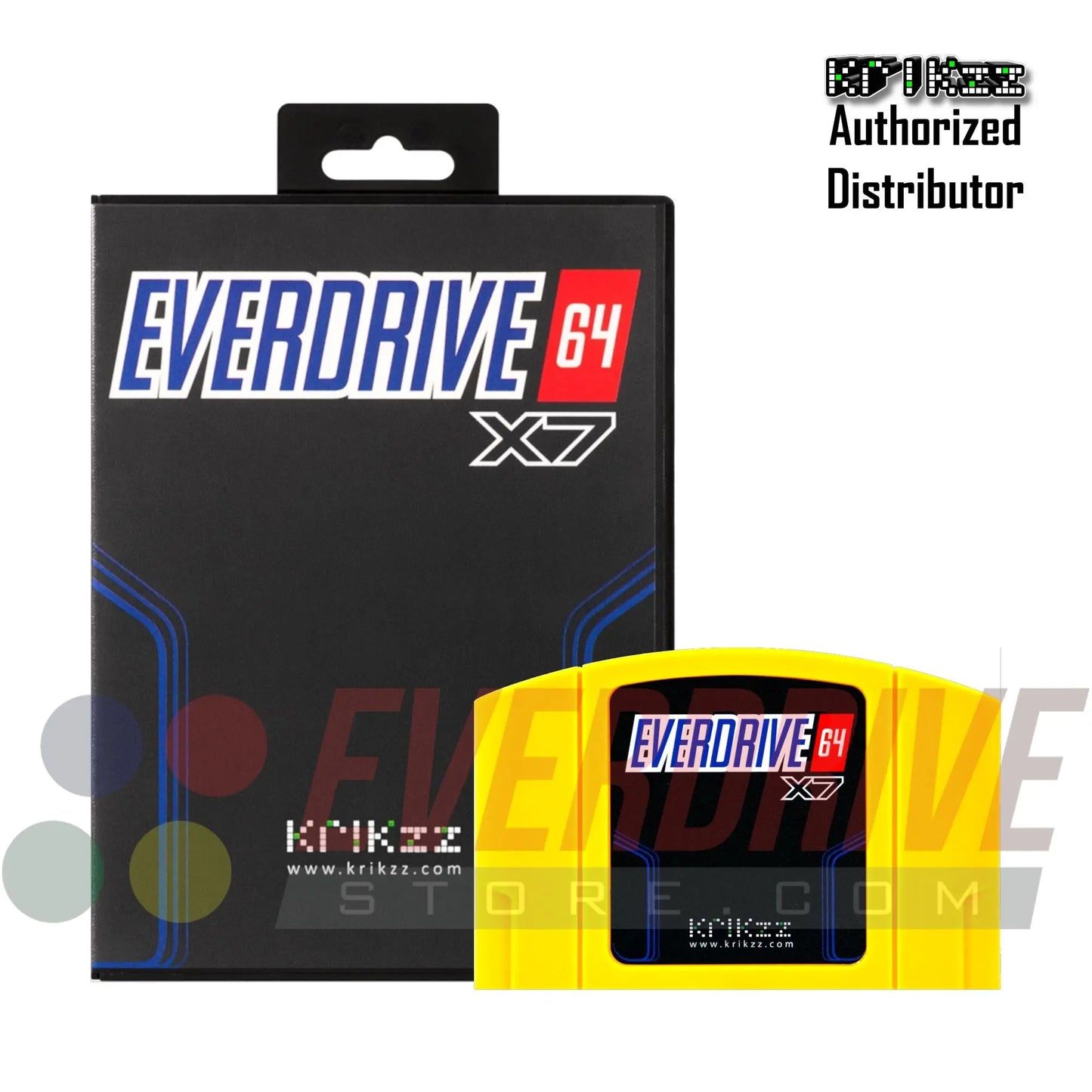 Everdrive 64 X7 - Yellow by Krikzz for N64 Krikzz