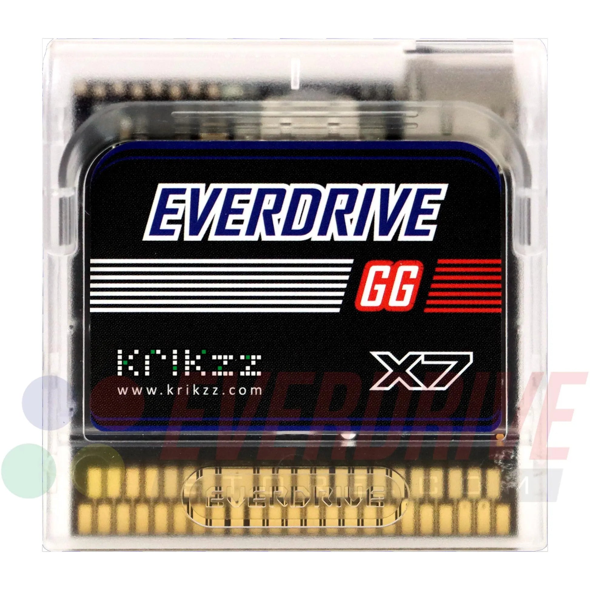 Everdrive GG X7 - Frosted Clear by Krikzz for Game Gear Krikzz