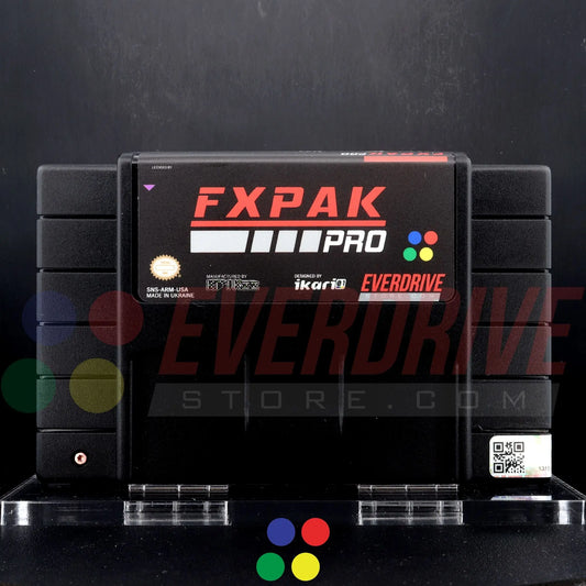 FXPAK Pro NAS - Black by Krikzz for SNES EverdriveStore.com