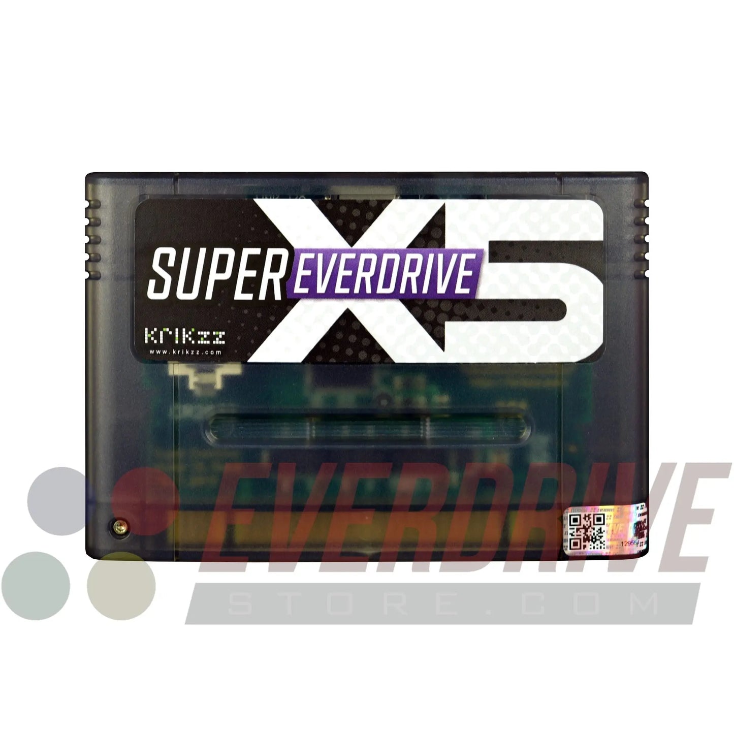 Super Everdrive X5 - Frosted Black by Krikzz for SNES or Super Famicom Krikzz