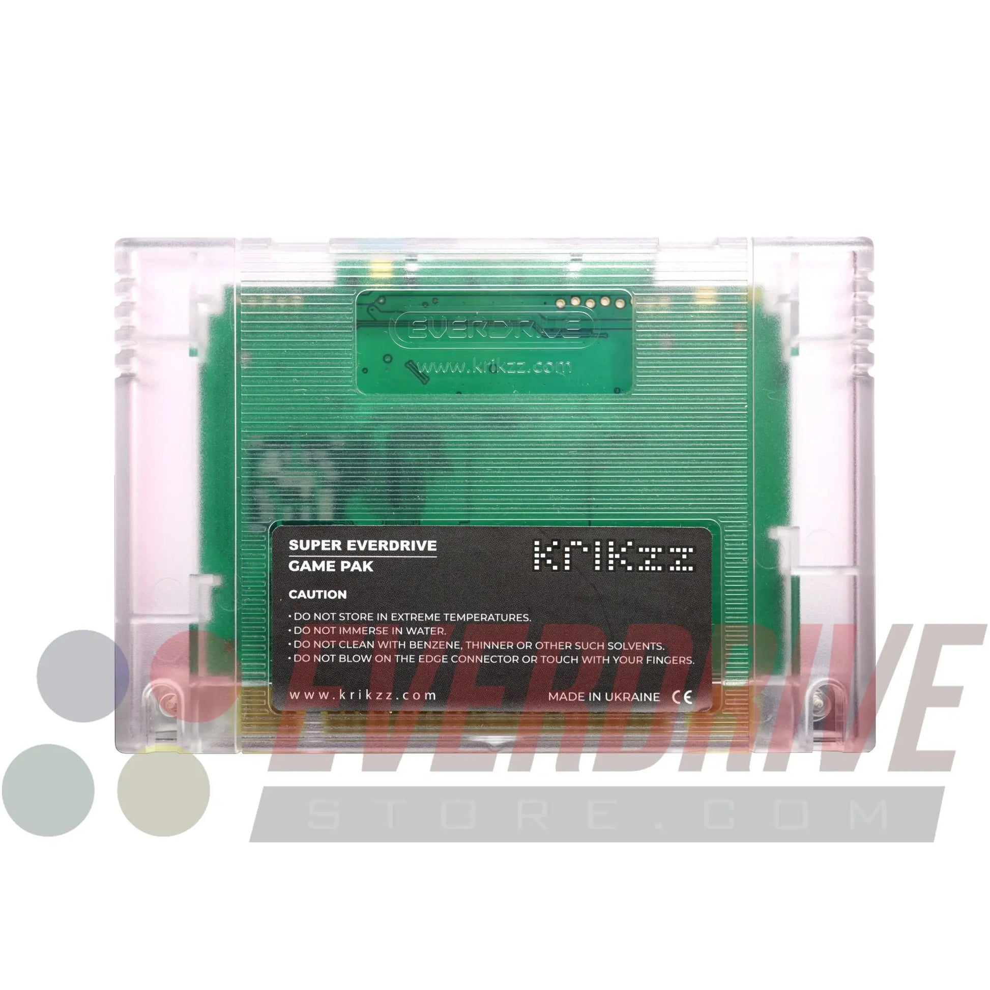 Super Everdrive X5 - Frosted Clear by Krikzz for SNES or Super Famicom Krikzz