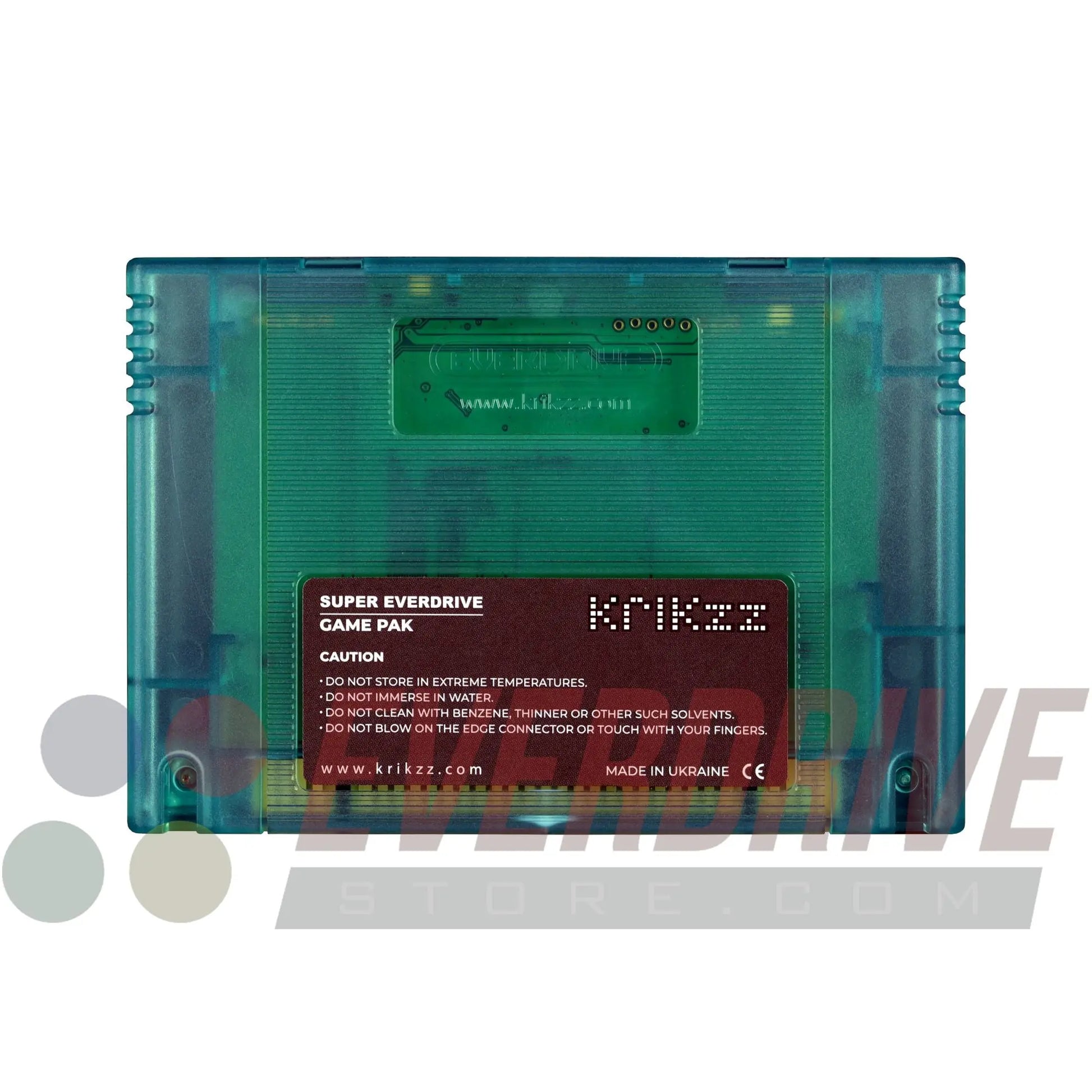 Super Everdrive X5 - Frosted Turquoise by Krikzz for SNES or Super Famicom KRIKzz