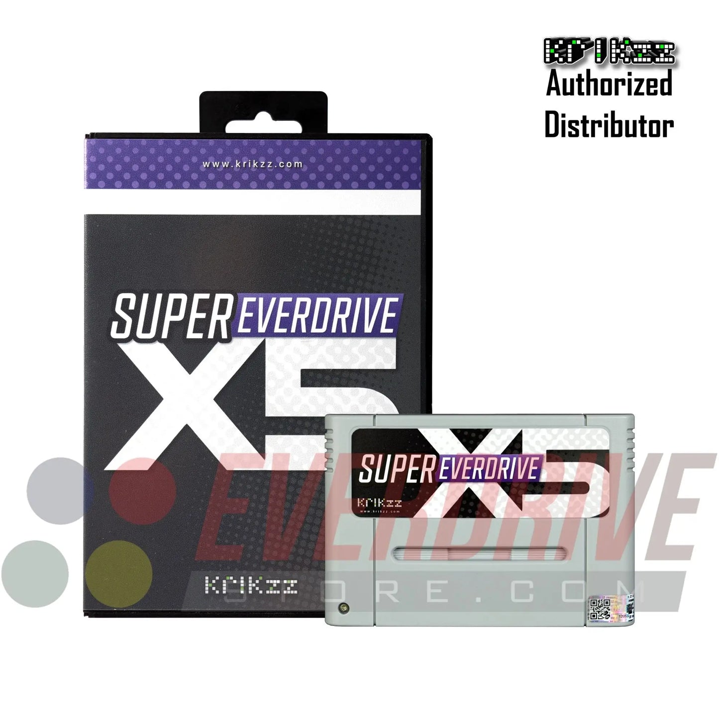 Super Everdrive X5 - Gray by Krikzz for SNES or Super Famicom Krikzz