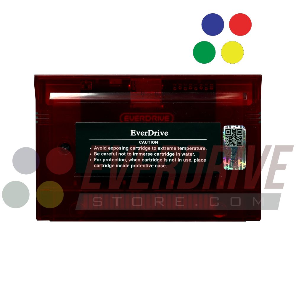 Master Everdrive X7 - Frosted Red by Krikzz for Master System