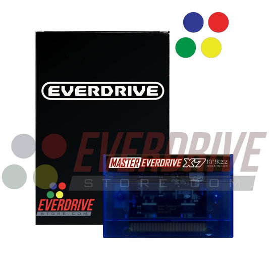 Master Everdrive X7 - Frosted Blue by Krikzz for Master System