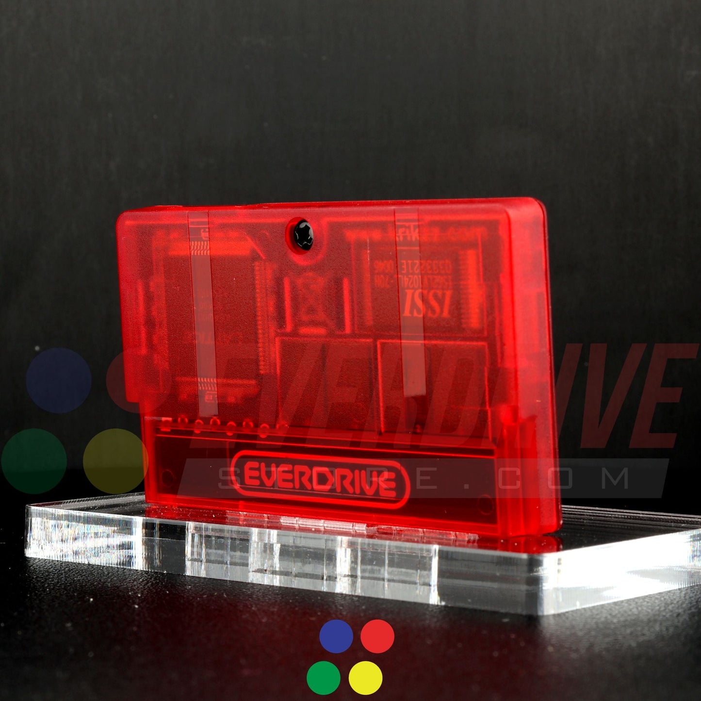 Everdrive GBA Mini - Frosted Red